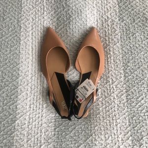 NWT ZARA Sling back Slide - Size 11